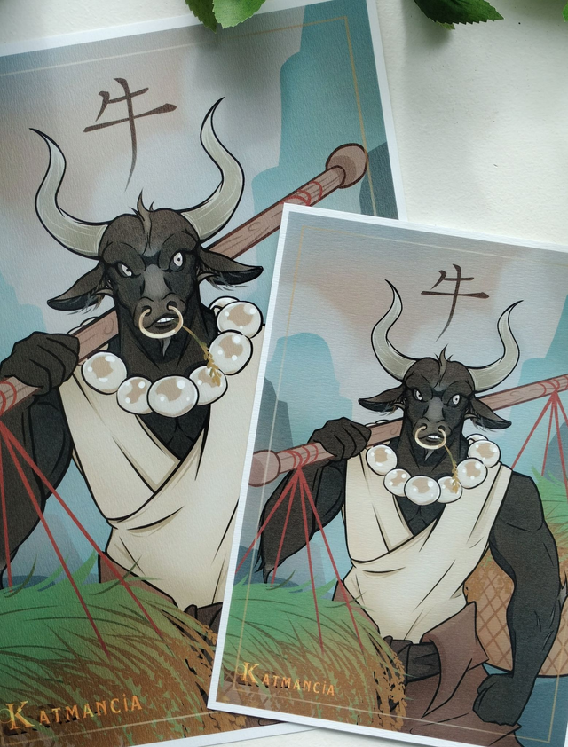 Affiche-Zodiaque chinois-Buffle