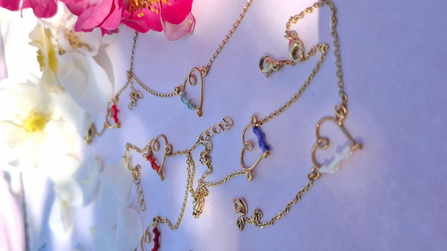 Bracelet cœur tissé 