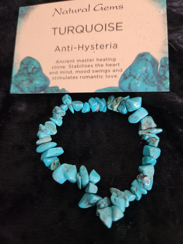 TURQUOISE CHIP BRACELET 