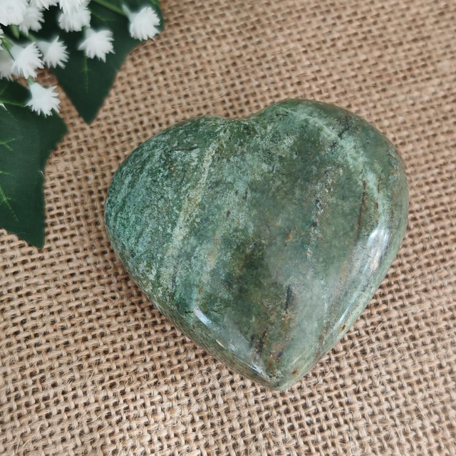 Cœur chrysoprase A+ (65mm) 