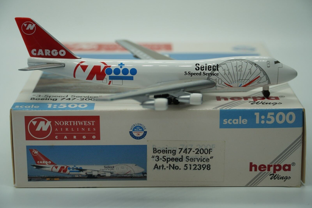 Northwest Cargo B747-200F &quot;3-Speed Service&quot;, 1:500 Herpa