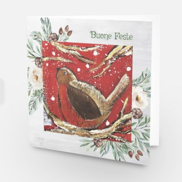 Cartolina doppia di Natale Magico Inverno I