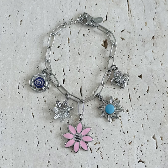 Armband bloemen 