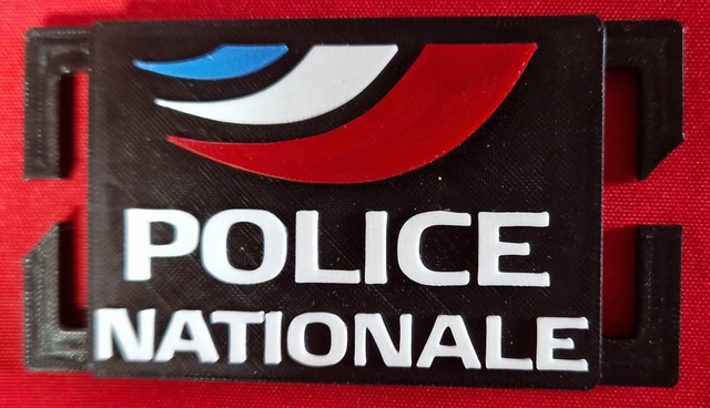 Plaquette d&#039;identification 3D PN V2