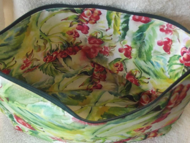 Wash bag large in eco cotton