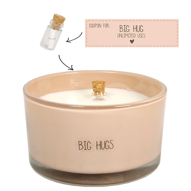 Geurkaars met flessenpost | Big Hugs