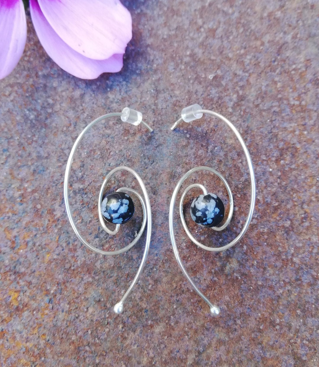 Boucles d'oreille Nébuleuse 