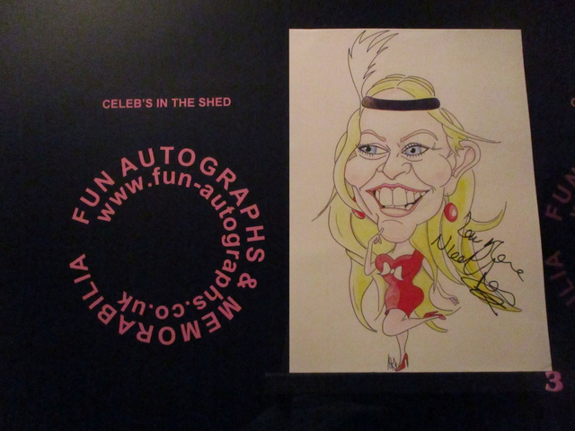 Nicole Faraday Limited Edition A4 Authentic Autographed Caricature (3)(SEE PIC)