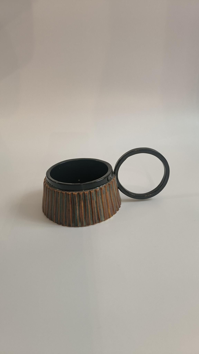 Tasse Romy striées - Fauve 