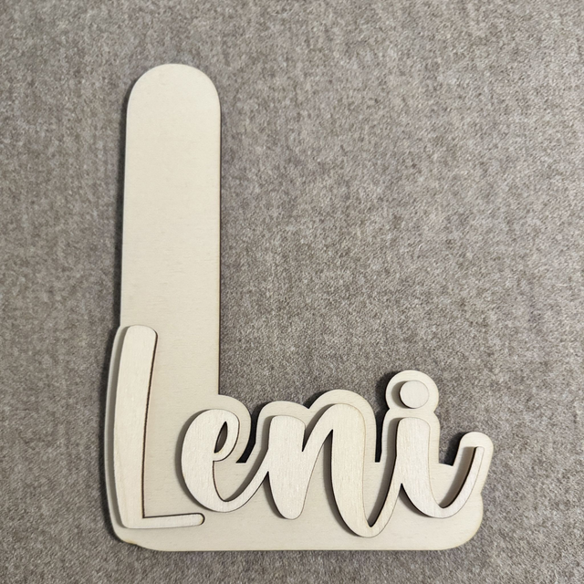 LENI • 3D Holz-Schild