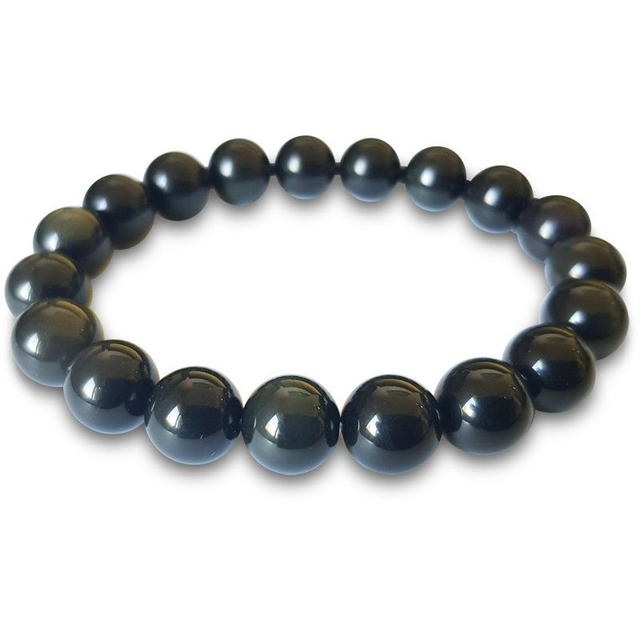 Bracelet Obsidienne Œil Céleste 10 mm