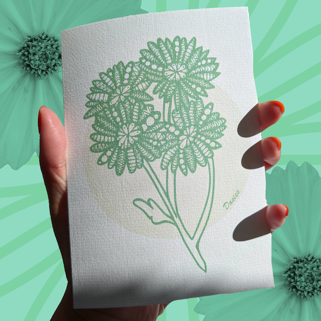 April / Dasies - Flower of the month series