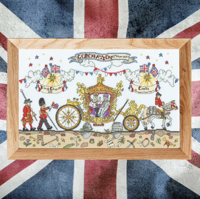 Cut Thru Coronation Carriage cross stitch kit by Bothy Threads