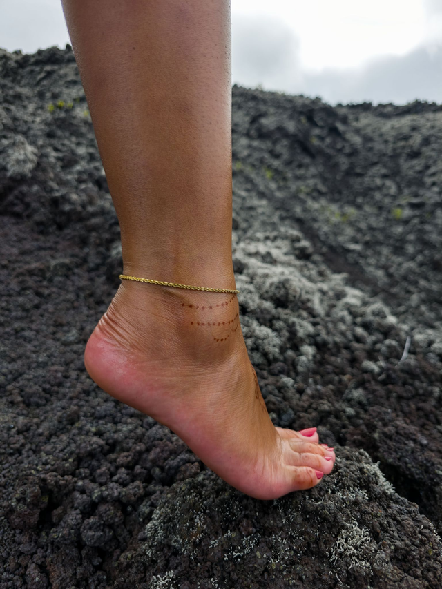 Chaine de cheville "Éclat Solaire"