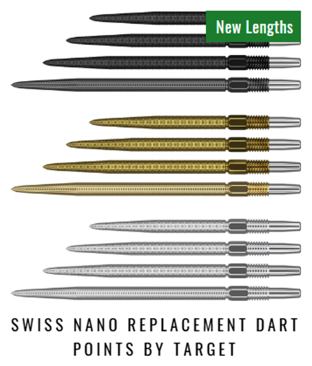 Swiss Nano Replacement Dart Points by Target