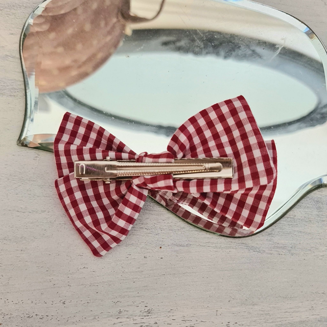 Barrettes "collection vichy" grand modèle