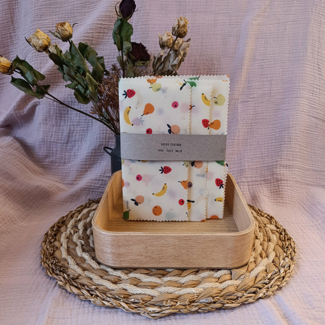 Trio Bee-Wraps Fruits