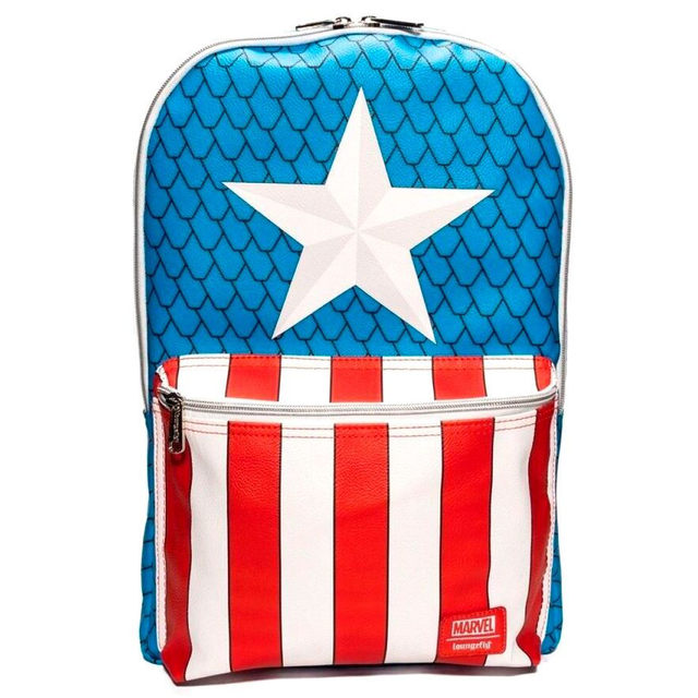 Loungefly - Marvel Captain America backpack with pin