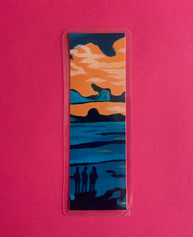 Marque page imprimé et plastifié - tirage d&#039;oeuvre &quot;Après la pluie, n°2&quot;