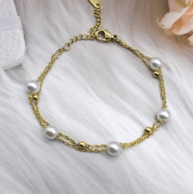Bracelet double perle 