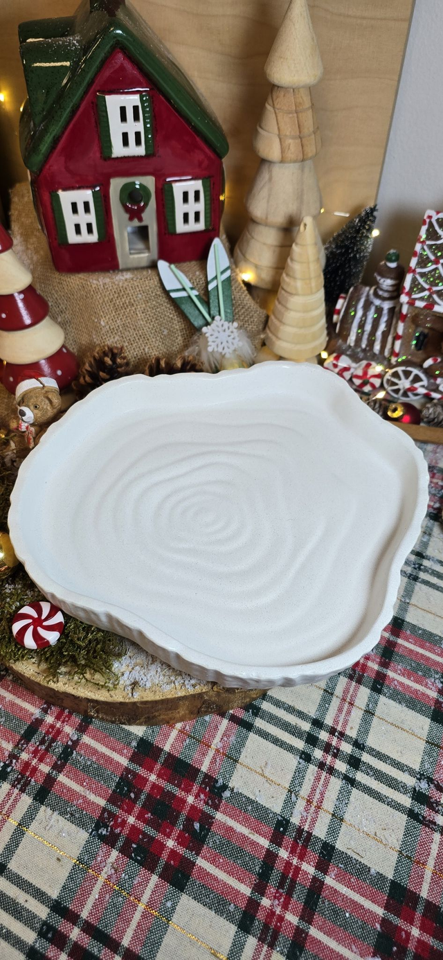 🪵 Assiette effet Bois