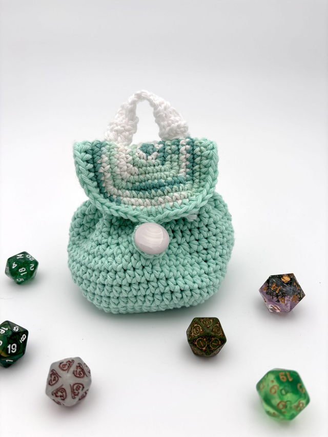 Mini backpack dice bag - Green