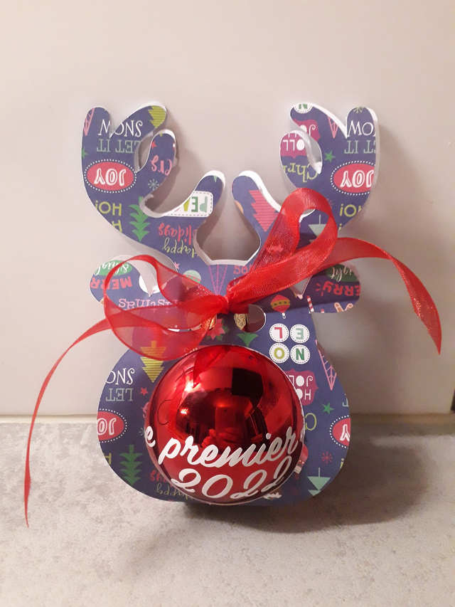 Boule de Noël personnalisable 
