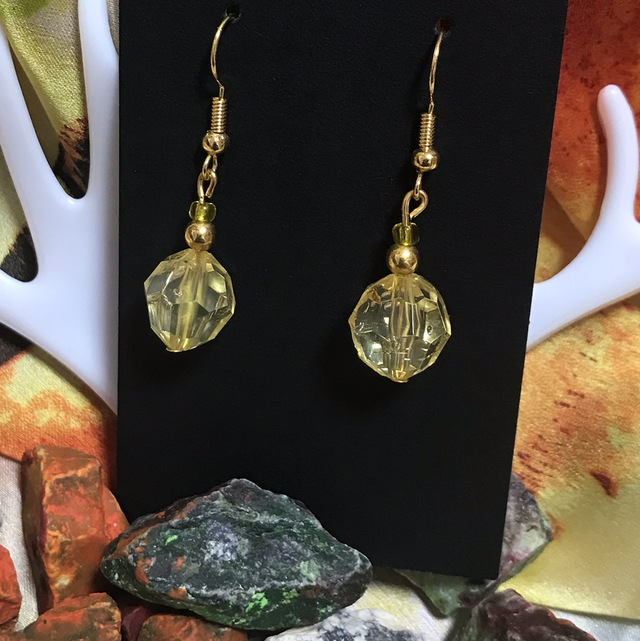 Yellow Dangling Earrings- YDE31