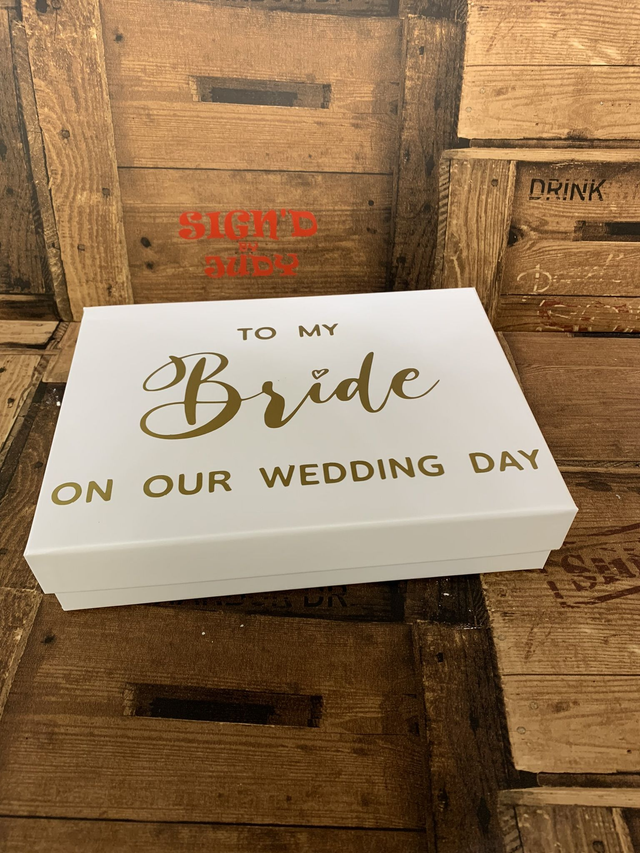 To my bride box