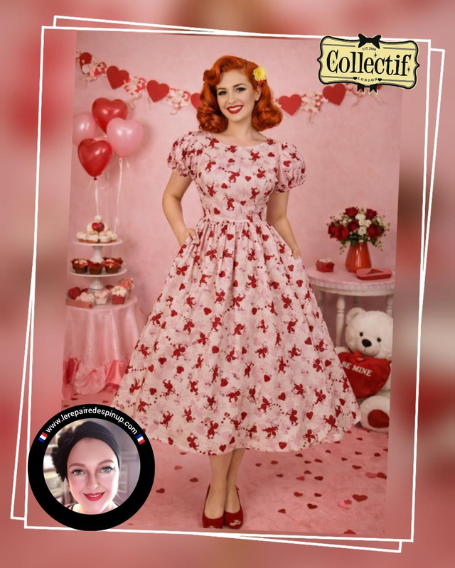 Robe Collectif Pink Demira Cupid T42