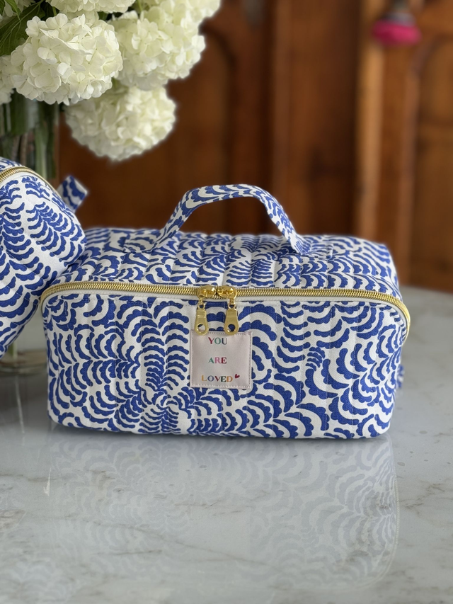 Trousse de toilette ouverture à plat