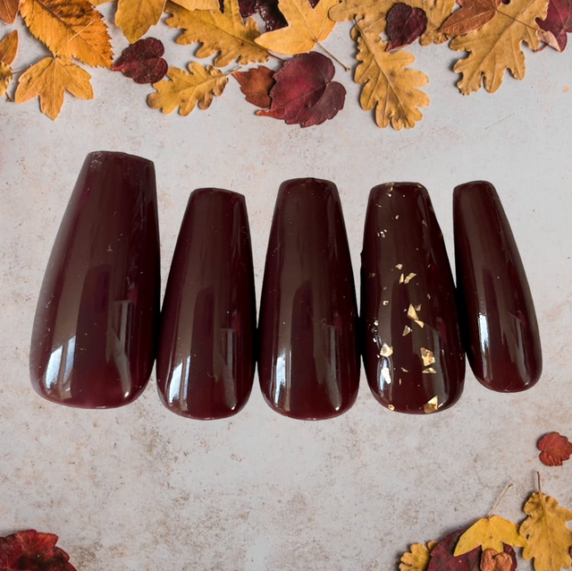 🍫 Modèle Chocolate - Faux Ongles Réutilisables 🍫