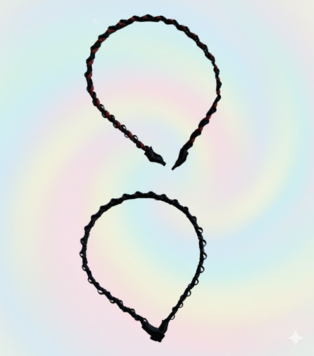 Serre-tête en métal noir