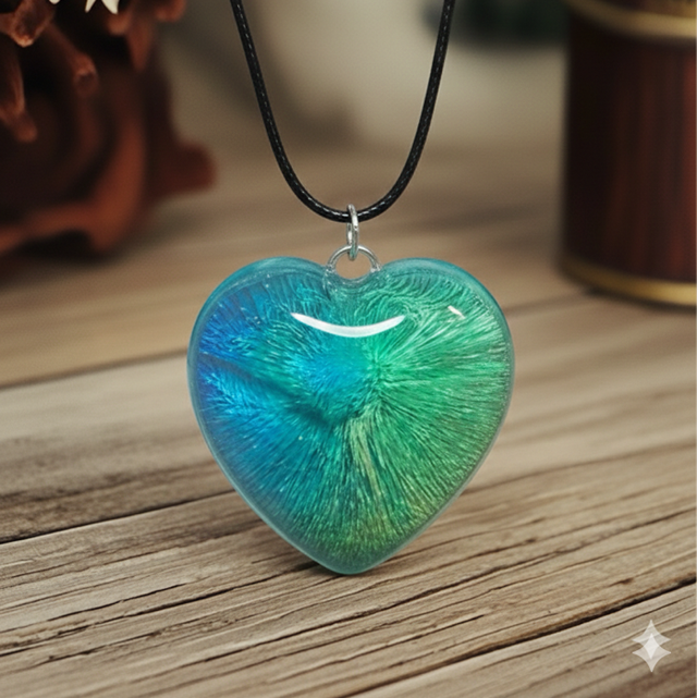 Pendentif Cœur "Océan Mystique"