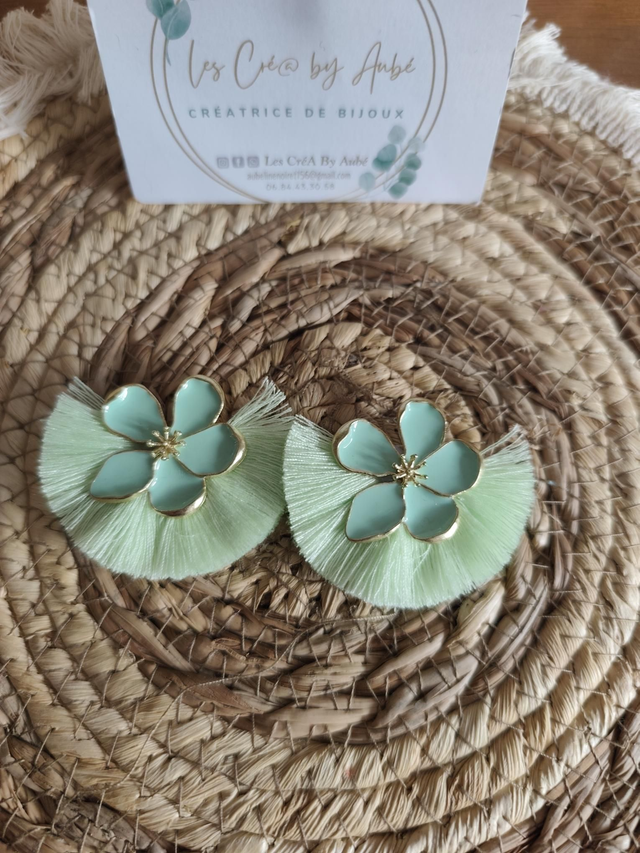 BO BOHEME "FLORALE" VERT D'EAU 0001226