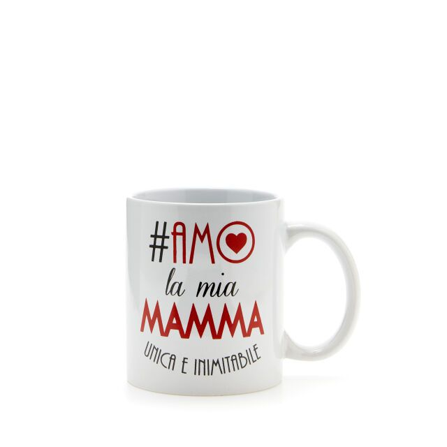 PiùForty - Mug Bianca Amo La Mia Mamma...