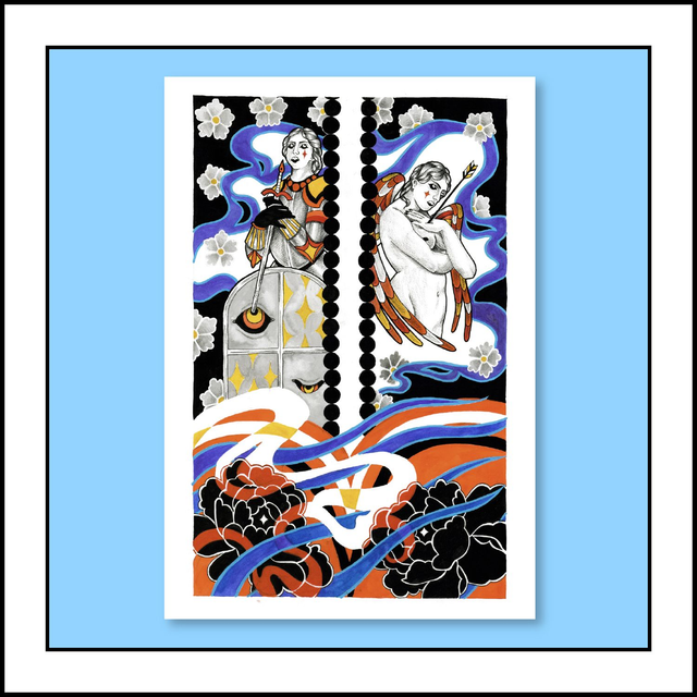 CHEVALIÈRE ET ANGE