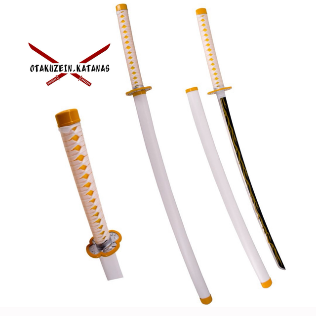 Katana S0281 de Demon Slayer empuñada por Agatsuma Zenitsu réplica no oficial de 40 cm