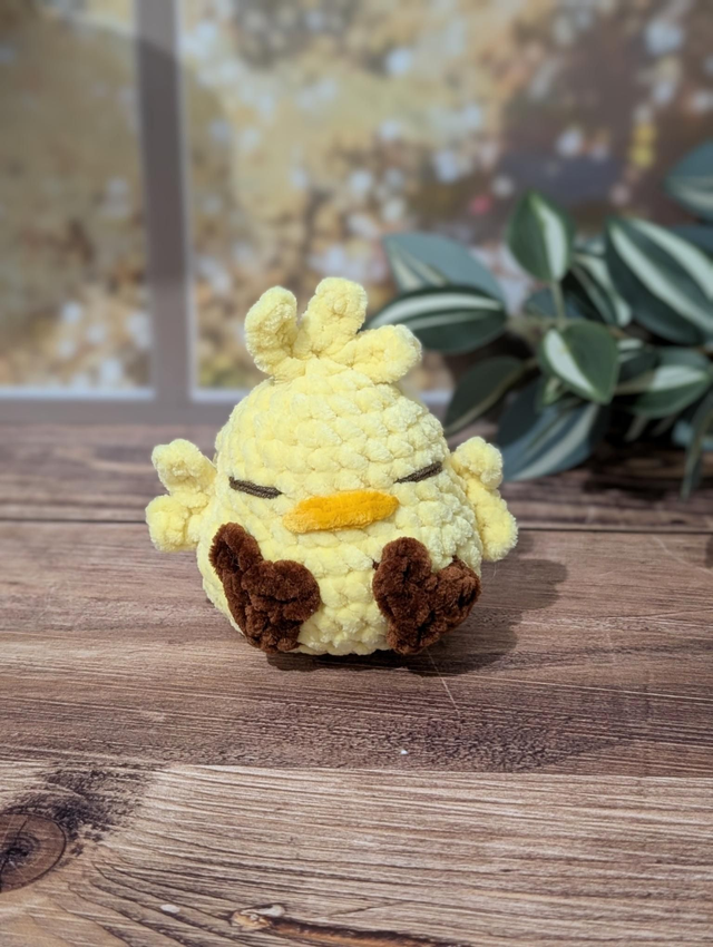Petit poussin dodu | peluche en crochet | inspiration pop culture  