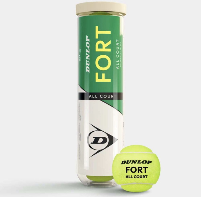 Dunlop Fort All Court 4 Ball Tube