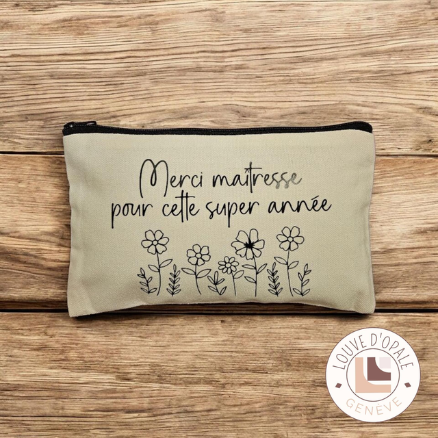 Pochette - Merci maîtresse super anneée