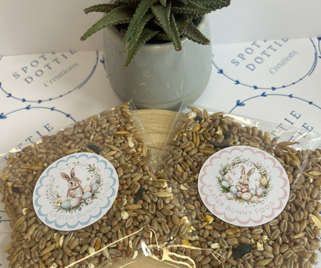 Easter Bunny food sachets