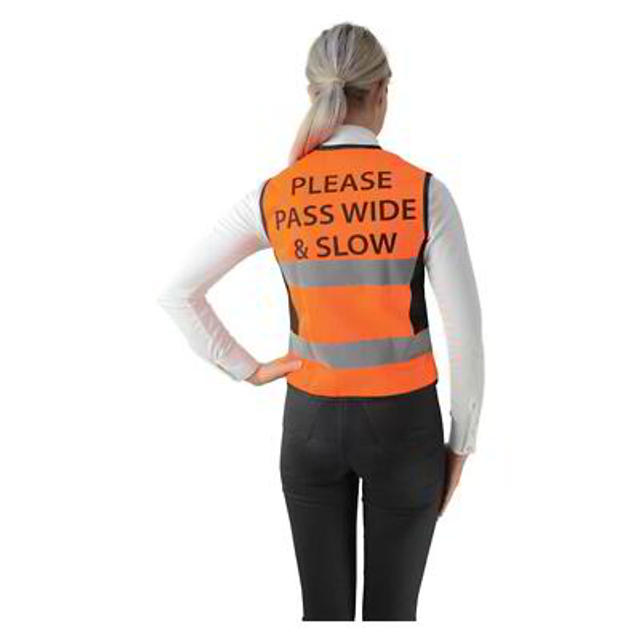 HY Hi Viz Waistcoat - ORANGE - PASS WIDE AND SLOW
