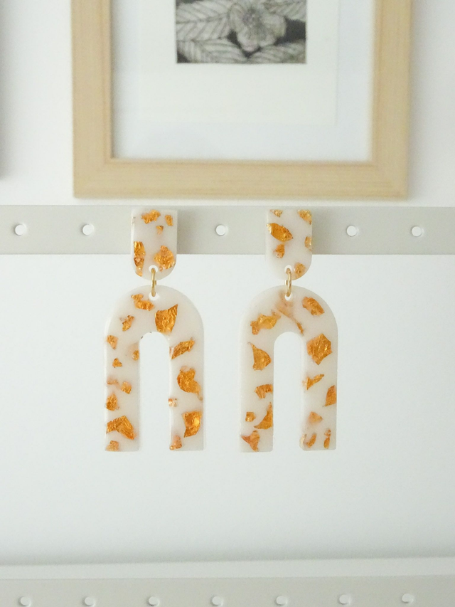 Grande arche : feuilles dorées