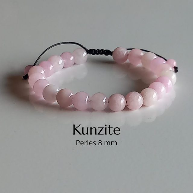 Bracelet ajustable en Kunzite