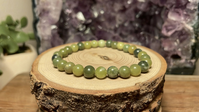 Bracelet JADE DU CANADA 6mm