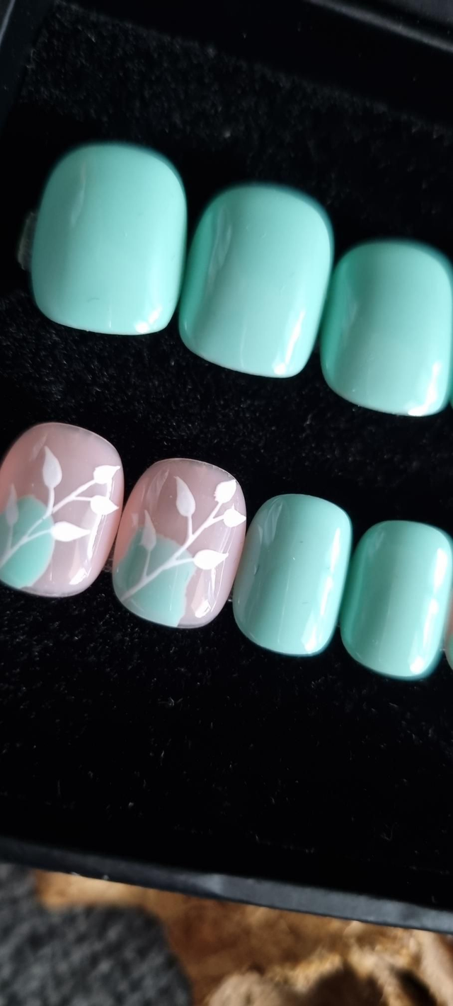 Mint flower little carré xs