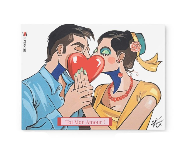 N2-1.2 - Planche à découper - Toi Mon Amour  H.Vernise 