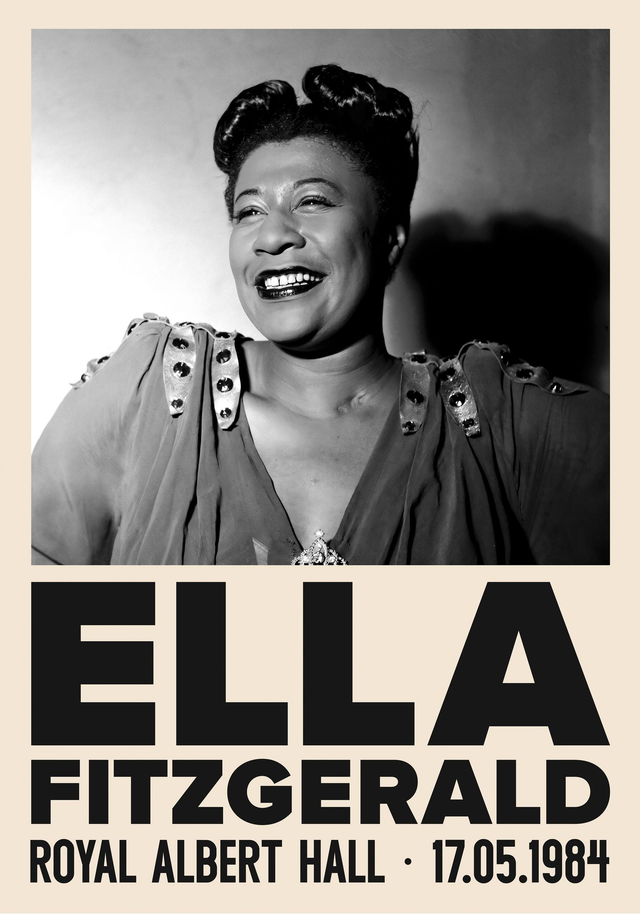 Ella Fitzgerald Jazz Poster