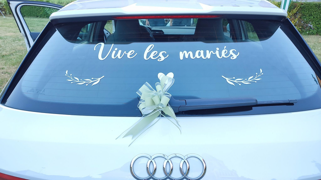 Stickers blanc pour voiture 